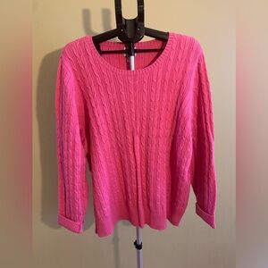 COPY - St. John's Bay Plus Womens Crew Neck Long Sleeve Cable Knit Pullover Swe…